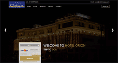 Desktop Screenshot of hoteloriongoa.com